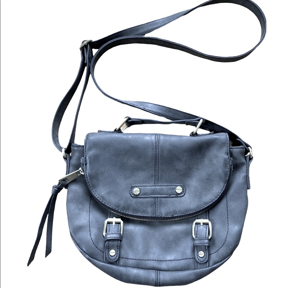 A+ Grey/blue Crossbody Bag